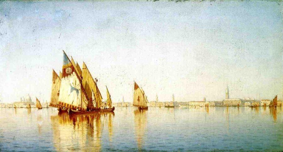 Sanford Robinson Gifford Venetian Sails, A Study
